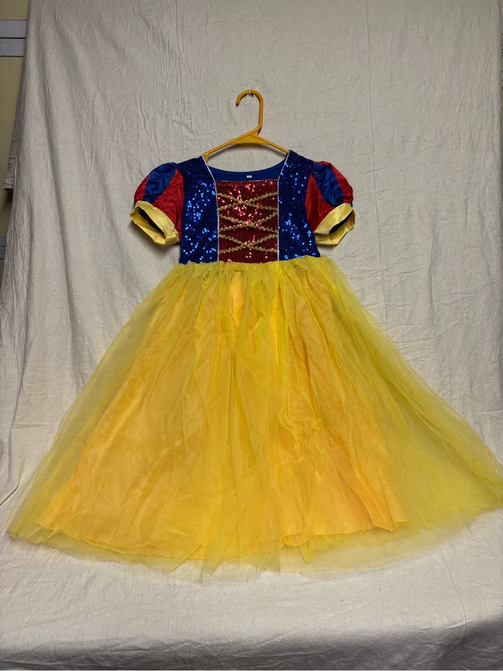 Yellow & Blue Princess Tulle Costume Dress for Kids
